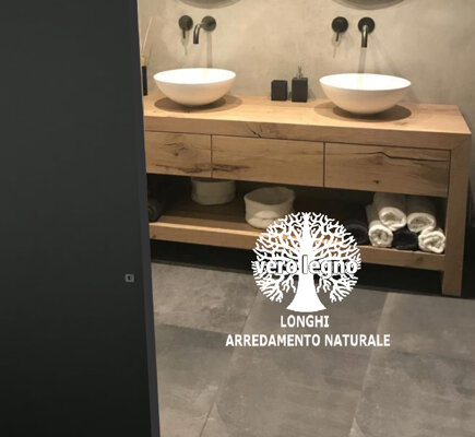 mobile bagno rovere massello Milano
