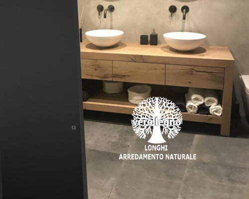 mobile bagno rovere massello Milano