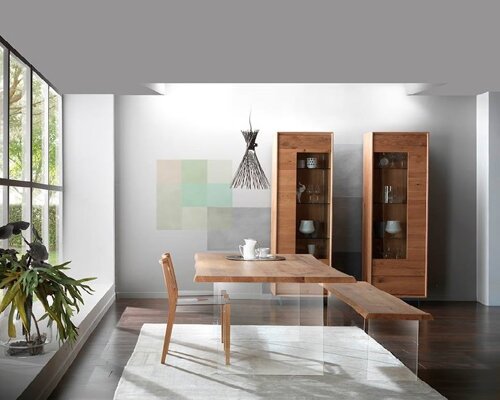 SOGGIORNO IN LEGNO MASSELLO E VETRO SOGGIORNO IN LEGNO MASSELLO E VETRO