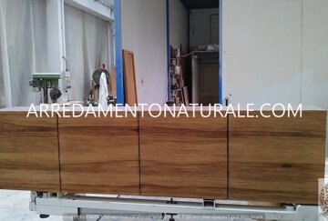 CREDENZA PORTA-TV IN LEGNO MASSELLO MODERNA MOBILI, CREDENZA, ARMADIO, MADIA, CONTENITORE IN LEGNO NATURALE SEREGNO, LISSONE. BIASSONO, MACHERIO