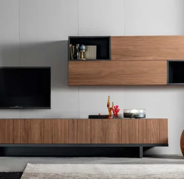 PARETI LIVING CON LEGNO NATURALE MASSELLO 