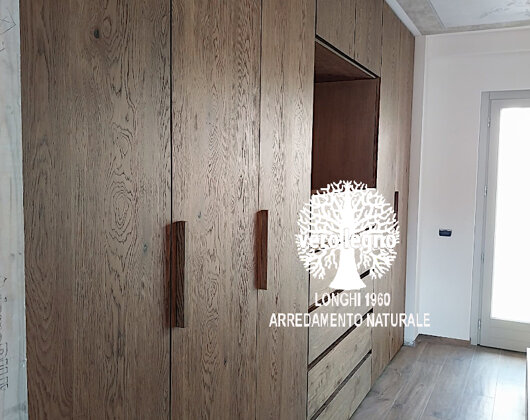 armadio rovere rustico massello su misura sondrio