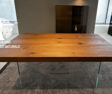 tavolo rovere forte spessore con lastre vetro tavolo rovere forte spessore con lastre vetro