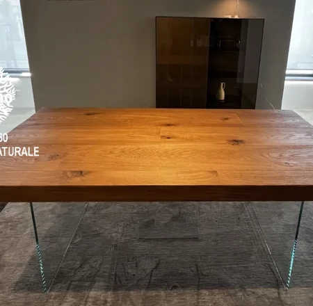 tavolo rovere AIR forte spessore con lastre vetro MONZA E BRIANZA tavolo rovere AIR forte spessore con lastre vetro MONZA E BRIANZA