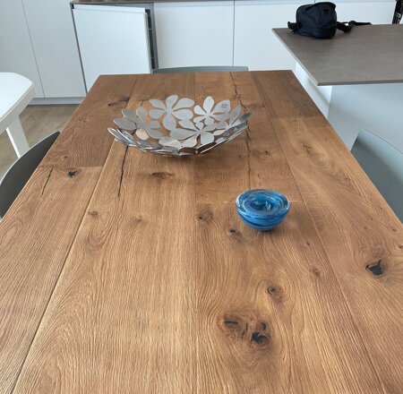particolare TAVOLO AIR rovere nazionale spazzolato MILANO particolare TAVOLO AIR rovere nazionale spazzolato MILANO