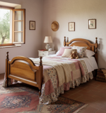letto-singolo-stile-country