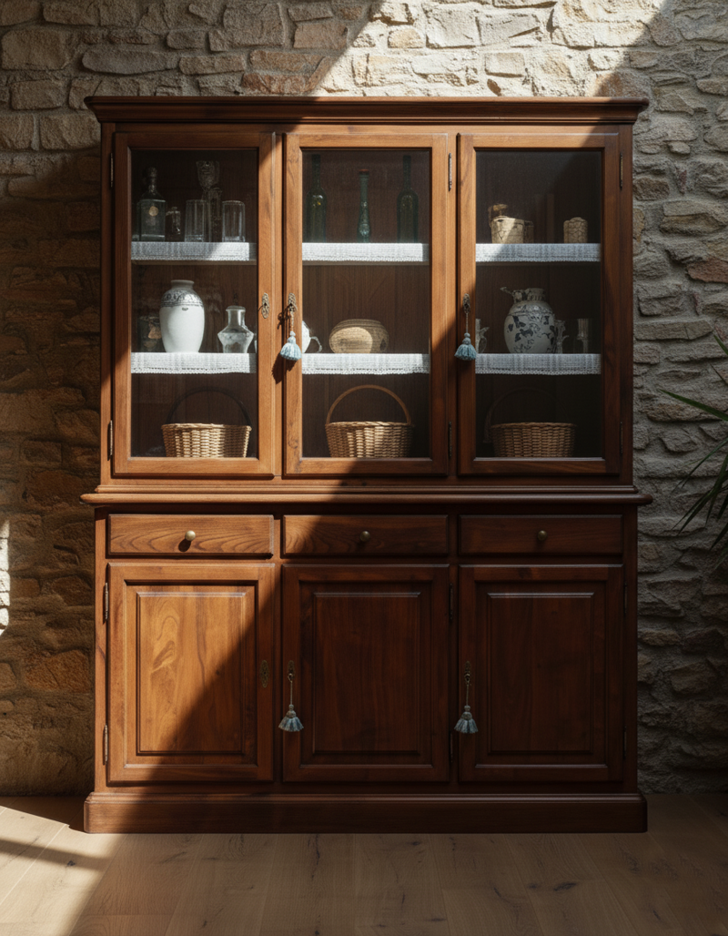 cristalliera-noce-massello-3-porte