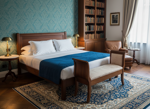 letto-matrimoniale-arte-povera-pediera-bassa-in-noce-massello