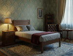 letto-singolo-arte-povera-pediera-bassa-in-noce-massello