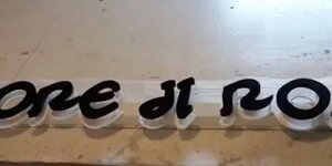 Insegna luminosa a led a lettere singole a luce retroriflessa Roma - A.S.T. NEON
