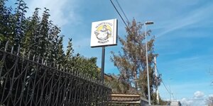 Insegna luminosa a led a bandiera bifacciale Roma - A.S.T. NEON