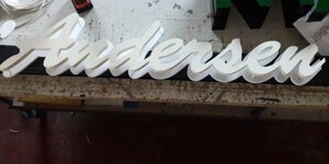 Insegna luminosa a led a lettere singole a luce retroriflessa Roma - A.S.T. NEON