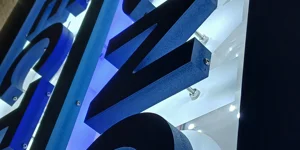 Insegna luminosa a led a luce retroriflessa Sabaudia Latina - A.S.T. NEON