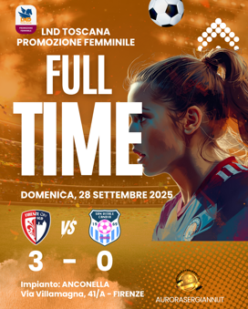 00 - locandina 4 match day - campionato - firenze city sud vs asd san vitale candia women