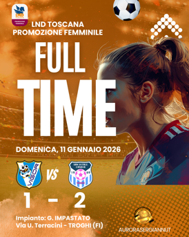00 - locandina 4 full time - campionato - vigor calcio femminile vs asd san vitale candia women