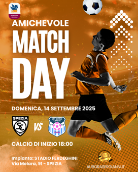 00 - locandina 1 match day - amichevole - spezia calcio femminile vs asd san vitale candia women