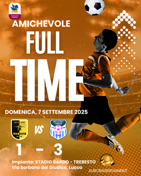 00 - locandina 4 full time - amichevole - calcistica popolare trebesto vs asd san vitale candia women