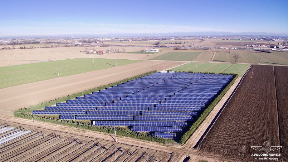 drone e fotovoltaico