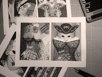 gray scale layouts