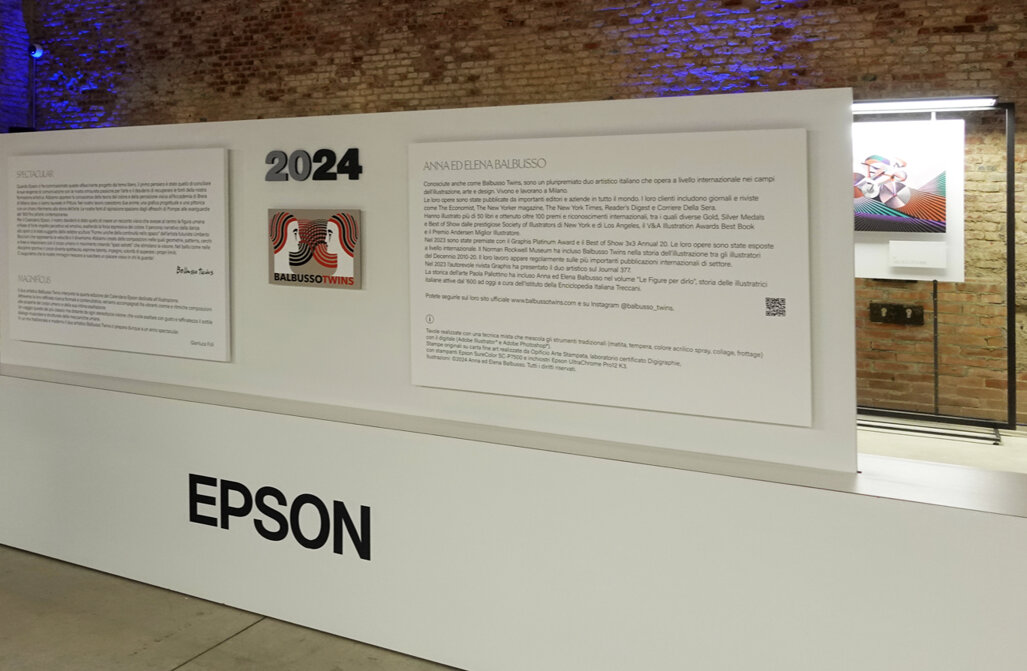 Milan Exhibit: Epson Calendar Spectacular illustrated by Balbusso Twins