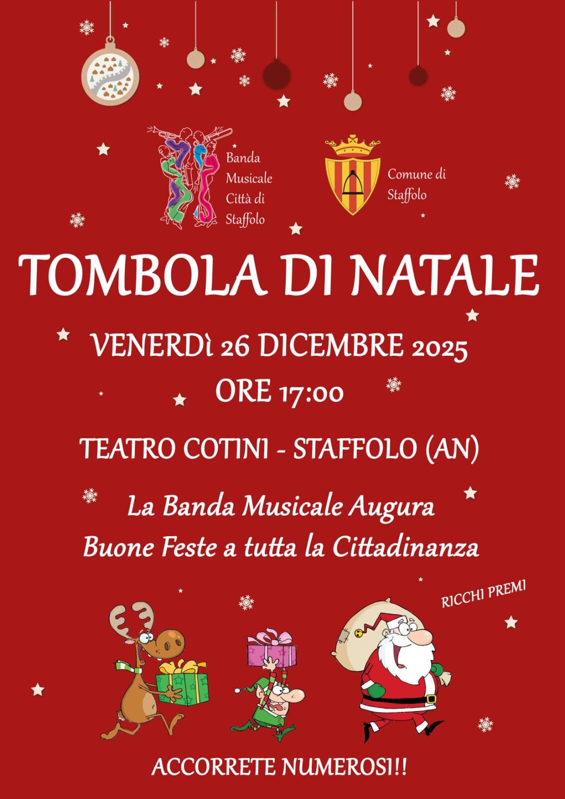 TORNA LA TOMBOLA DI NATALE