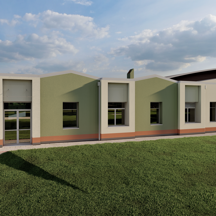 Rendering prospetto Sud