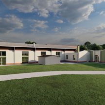 Rendering prospetto Ovest