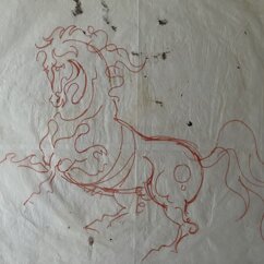 Schizzo su carta velina.