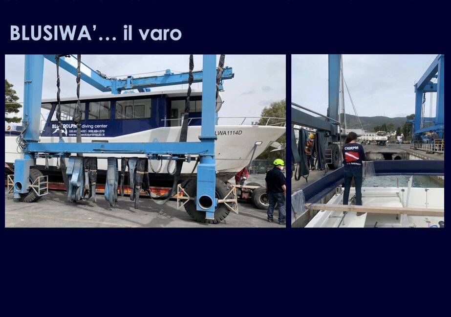 Posizionamento messa in sicurezza dell'imbarcazione