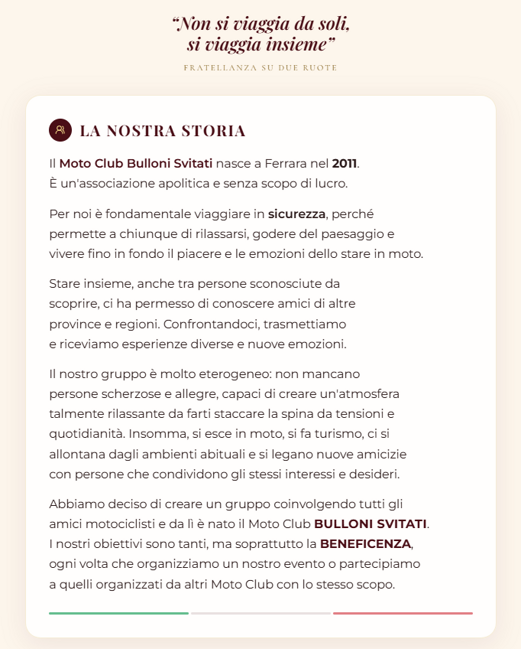 la nostra storia la nostra storia