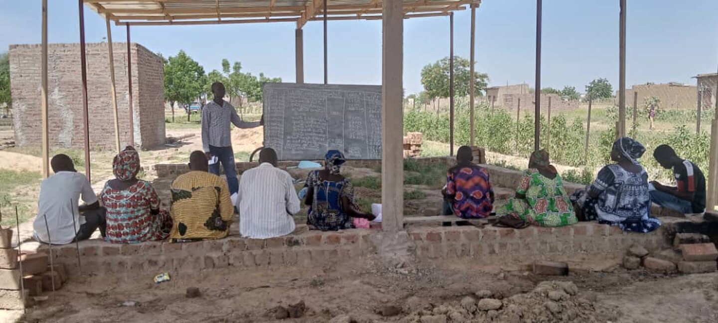 Utilizzo del centro ancora in costruzione