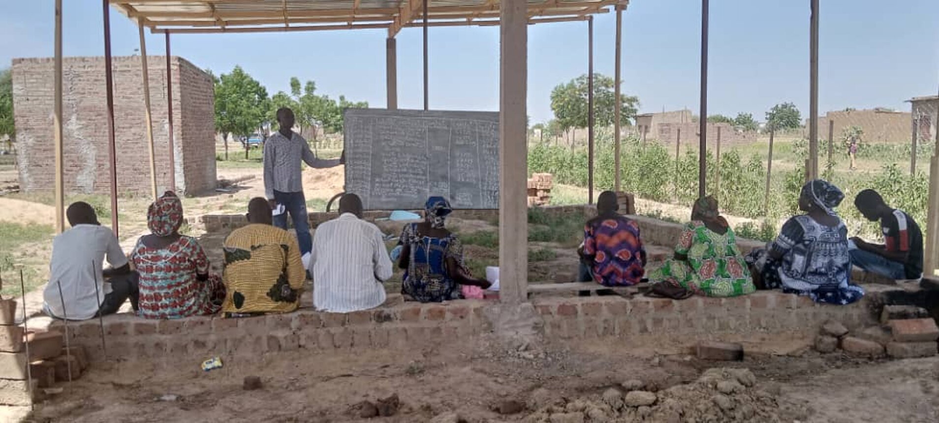 Utilizzo del centro ancora in costruzione
