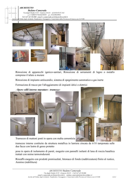 lavori in corso d'opera
