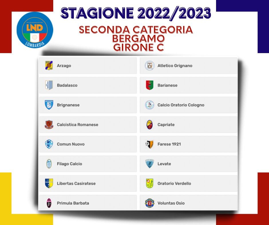 ECCO IL CALENDARIO: SI RIPARTE DALLA BARIANESE