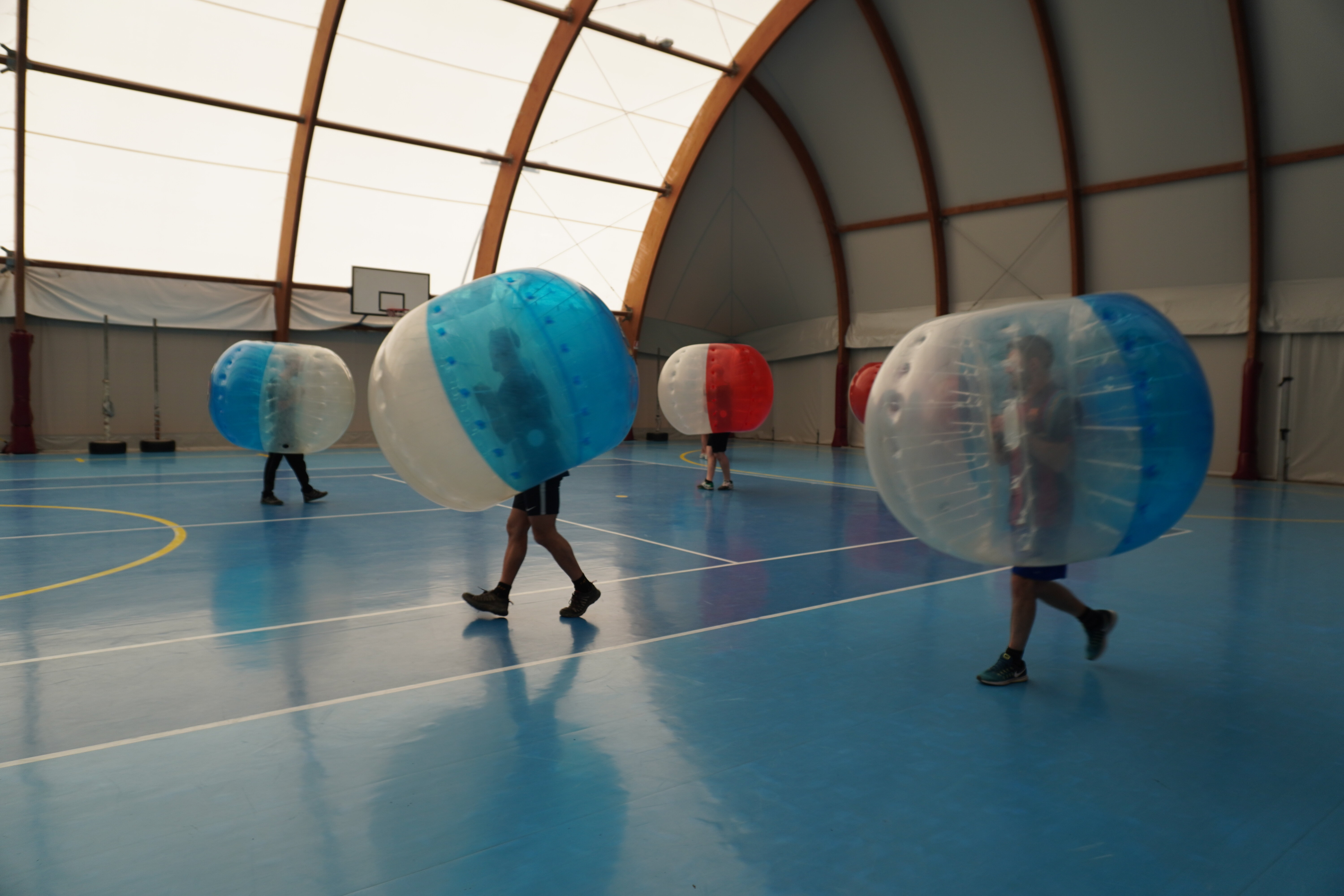 bubble soccer in palestra nel Lazio