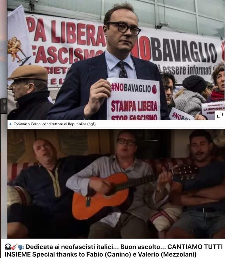 TOMMASO CERNO: DOPO UNA VITA CONTRO LE DESTRE OGGI GIOCA A FARE L'UOMO NERO