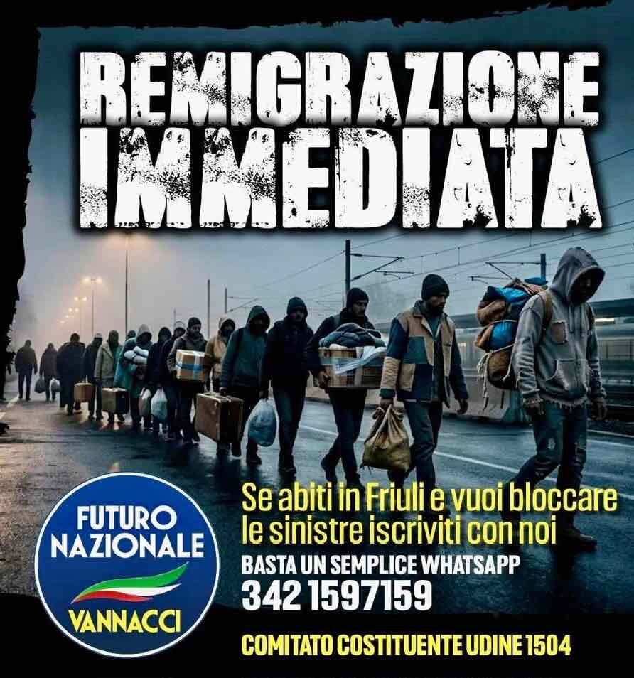 IL CONSENSO DI ROBERTO VANNACCI CRESCE IN TUTTO IL FRIULI VENEZIA GIULIA