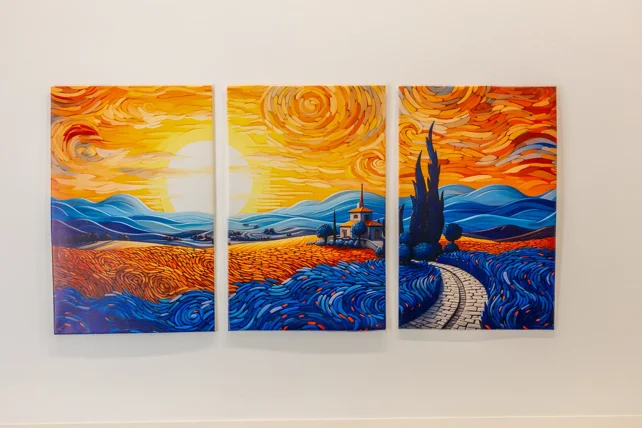 Dettaglio d'arredo artistico ispirato a Van Gogh - Dimora d'Autore Dettaglio d'arredo artistico ispirato a Van Gogh - Dimora d'Autore