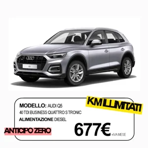Audi Q5 Promo noleggio lungo termine per privati e aziende, tutti i servizi inclusi, anticipo zero