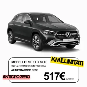 Mercedes Gls Promo noleggio lungo termine per privati e aziende, tutti i servizi inclusi, anticipo zero