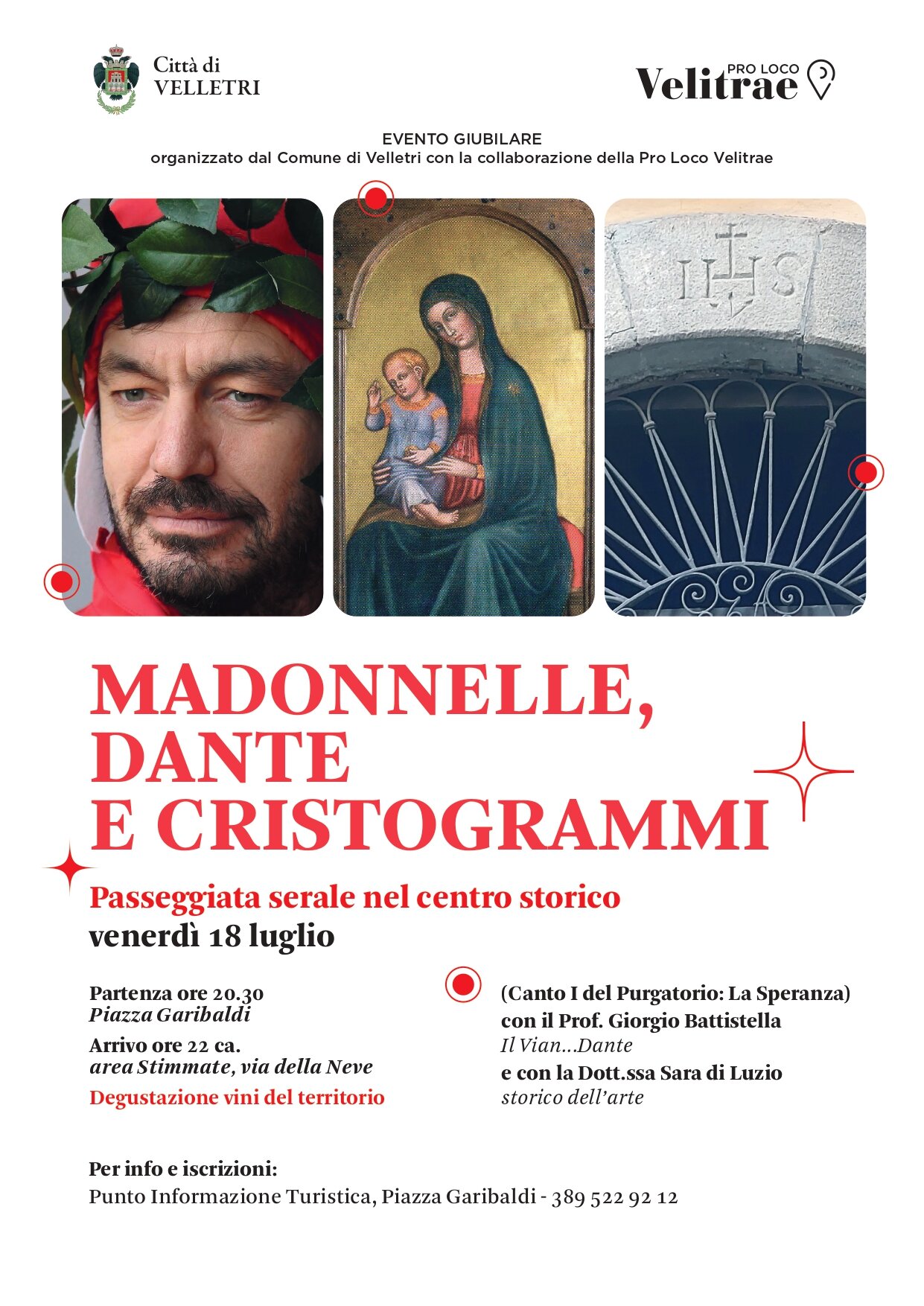 Madonnelle, Dante e Cristogrammi 18 luglio