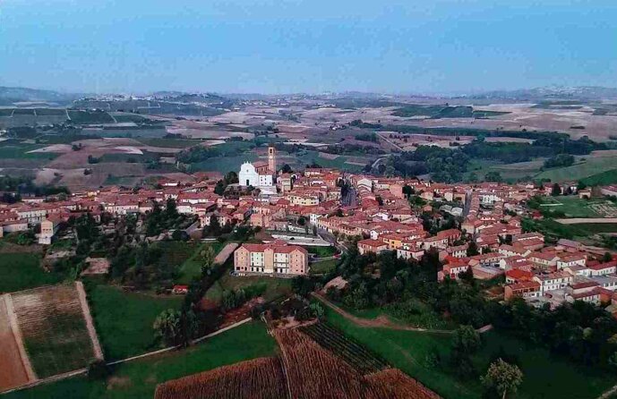 Grana Monferrato dall'alto