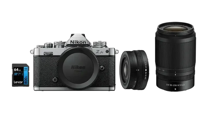 nikon-zfc-z-dx-1650mm-f3563-vr-z-dx-50250mm-f4563-vr-sd-lexar-64gb
