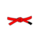 cintura rosso-nera cintura rosso-nera