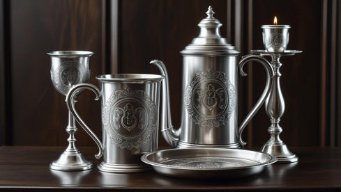 oggetti con logo in peltro