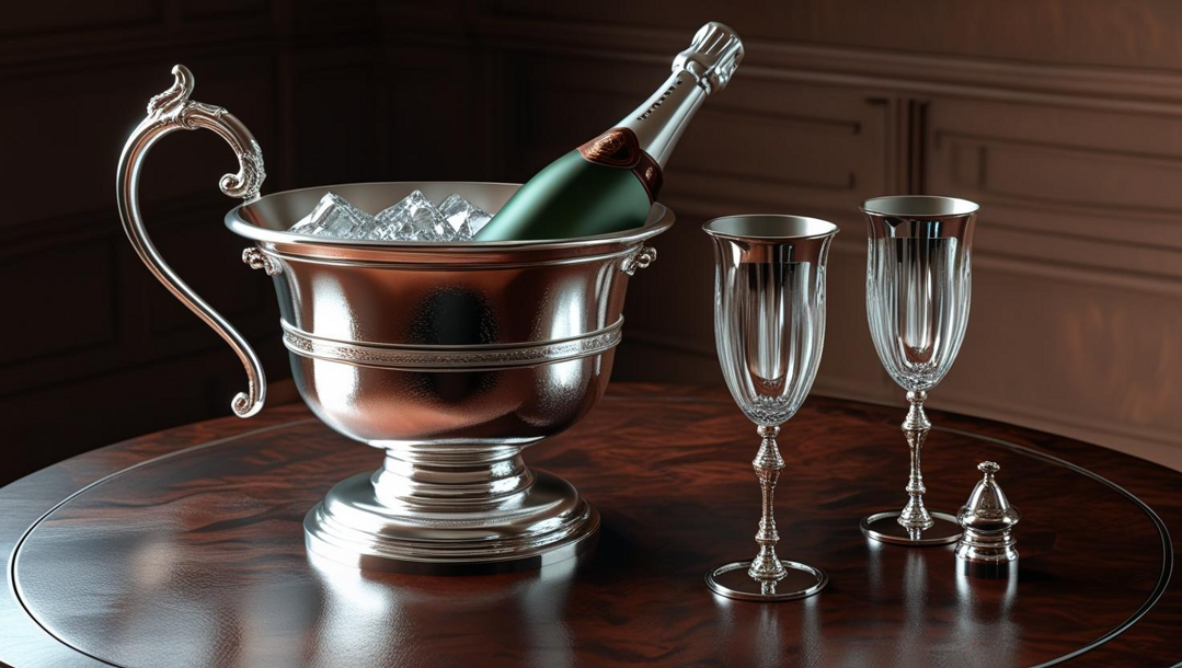 st champagne in peltro