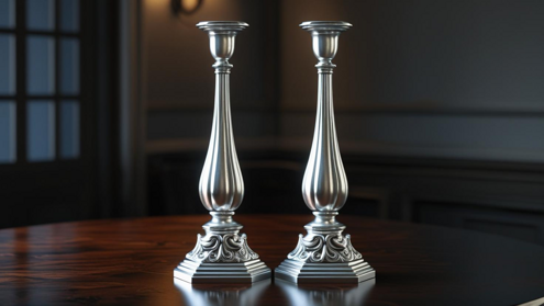 candelabri in peltro