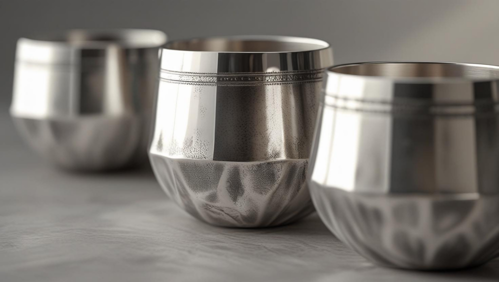 set da tavola in peltro