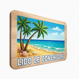 SIKET INSEGNA IN LEGNO CON GRAFICA