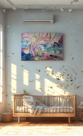 quadro-olio-fiaba-cameretta-bambino